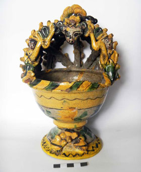 mayolica incense burner