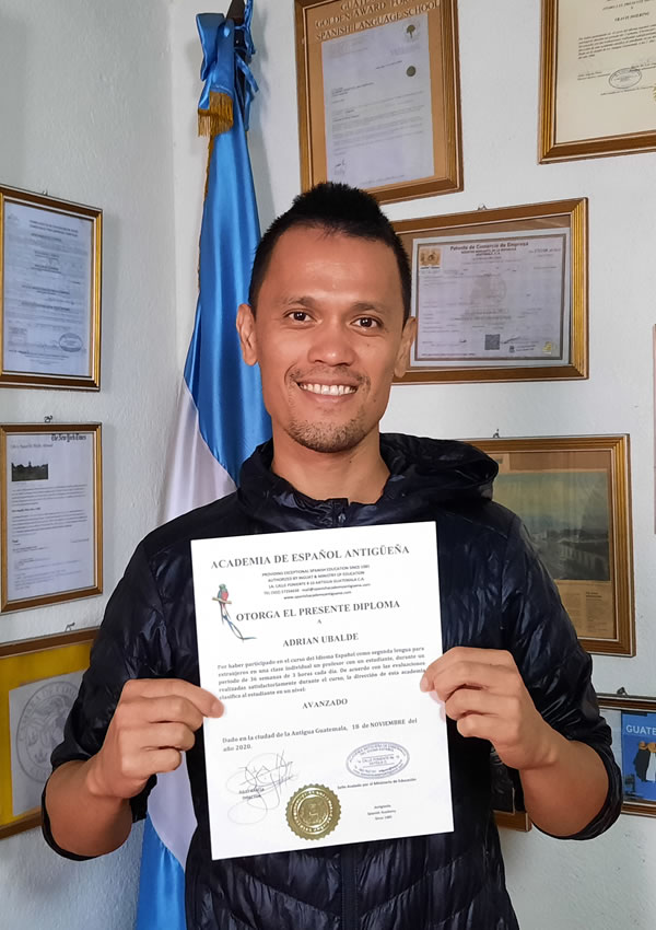 spanish school student in antigua guatemala